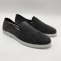 Cole Haan Grandseries Mens Gray Grand Ambition Slip On Suede Loafers Shoes 11.5 - £53.23 GBP