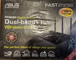 ASUS RT-N66R Wireless-N900 Dual Band Gigabit Wireless N Router New - $117.28