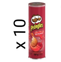 10 packs of Pringles Ketchup 156g each Free Shipping - £47.06 GBP