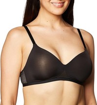 Hanes ComfortFlex Fit Women&#39;s Oh So Light Wireless Bra w/Comfort Foam, Black, M - £7.11 GBP