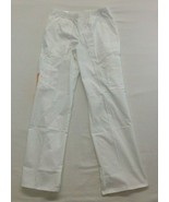 Scrub Stars Uniform Pants Women&#39;s Small White Medical Scrub Pants NEW - $10.86 CAD