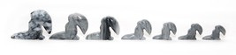 Set 7 From The Largest To The Smallest Toucans Bird Figurine Marble Vint... - $11.85