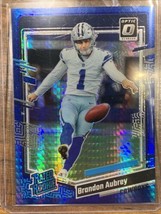 2023 Donruss Optic Brandon Aubrey Blue Hyper Prizm Rated Rookie #226 - £4.59 GBP