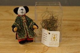 Little Gem Teddy Bears Toy Miniature Panda Bear MEI MEI Chinese Green Dress - £27.65 GBP