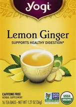 Yogi Tea Lemon Ginger Tea Bags, 16 Count - £10.34 GBP