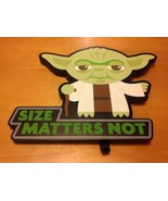 Yoda Sign Size Matters Not Star Wars Hallmark Easel Back Decor Child Man... - £11.67 GBP
