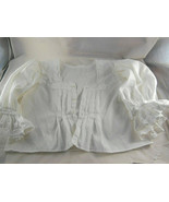Vintage Victorian Style Childs Blouse Top Lace Trim Pleats White See mea... - $18.98 CAD