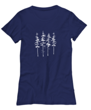 Adventure TShirt Pine Tree, Camping, Hiking Navy-W-Tee  - £17.48 GBP