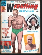 Wrestling Revue 5/1970-Fritz Von Erich-Fred Blassie-Danny Little Bear-Girl wr... - £47.89 GBP