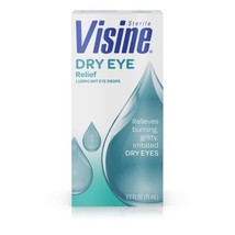 06/2026 Visine Dry Eye Relief Lubricant Eye Drops with Polyethylene Glyc... - $9.85