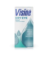 06/2026 Visine Dry Eye Relief Lubricant Eye Drops with Polyethylene Glyc... - $9.85