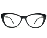 bebe Eyeglasses Frames BB5156 001 JET Black Floral Cat Eye Full Rim 53-1... - $27.83