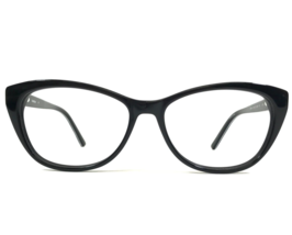 bebe Eyeglasses Frames BB5156 001 JET Black Floral Cat Eye Full Rim 53-15-135 - $27.83