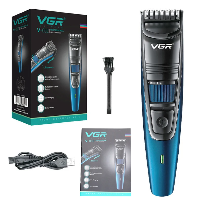 Original VGR Adjustable Beard Hair Trimmer For Men Cordless Stubble Hair Clipper - £18.69 GBP