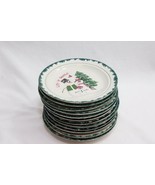 Atico Let it Snow Christmas Salad Dessert Plates 6-1/2&quot; Set of 12  Xmas - €36,29 EUR