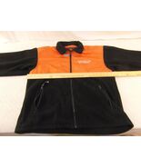 2010 Olympics Vancouver 100% Polyester Black Orange Zip Up Fleece Jacket... - $18.75 CAD