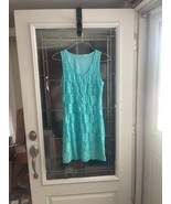 Calzedonia Cobey womens Fishnet Lined Swimsuit Coverup Sz S Aqua tank sl... - $18.76