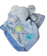 Carters Just One You Blue Elephant Satin Rattle Baby Lovey &quot;I Love You&quot; ... - $168.14 MXN