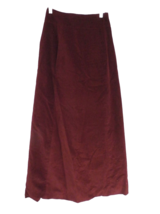 VTG 1970s Sunny of Beverly Hills Velvet Maxi Skirt Burgundy Boho Pockets... - $1,262.91 MXN
