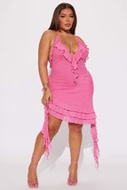 Pink Tulle Ruffled Dress - £37.96 GBP