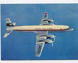 Japan Airlines Postcard Menu DC-7C Super Couriers Duty Free  - $47.52