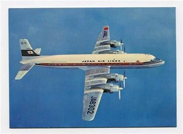 Japan Airlines Postcard Menu DC-7C Super Couriers Duty Free  - $47.52