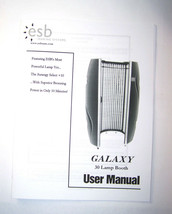 ESB Galaxy Tanning Booth User Manual Stand Up Tanning 30 Lamp - $9.50