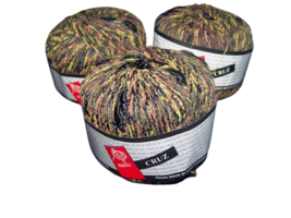 Muench Yarns Cruz Skien Green Brown Lot 100 Set of 3 Made in Italy - $29.70