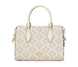 New Kate Spade Spade Flower Monogram Medium Satchel Parchment Multi / Dust bag - $158.01