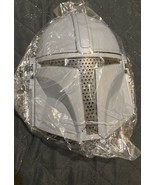 DISNEY STAR WARS MANDALORIAN DIN DJARIN Gray HALF MASK COSTUME COSPLAY 9... - $7.01 CAD