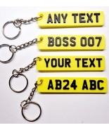 3D Personalised Keyring Keychain Name fob tag Handmade UK Car Reg. - €3,18 EUR+