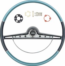 OER Two Tone Blue Steering Wheel Kit 1963 Chevy Impala With SS Emblem - £308.37 GBP