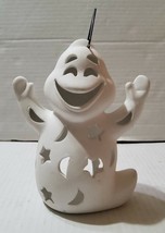 Ceramic Bisque Ghost Ready To Paint Star Moon Cut Out Candle Holder Hang... - $16.70