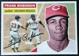 1956 Topps #343 Frank Robinson Reprint - MINT - Cincinnati Redlegs - $1.98