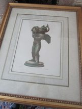 Chromolithograph by J.G.BACH Leipzig 1881. Amorino (Cupid) with a Dolphin - £131.81 GBP