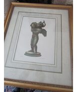 Chromolithograph by J.G.BACH Leipzig 1881. Amorino (Cupid) with a Dolphin - $167.57