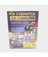 CD Stomper Pro CD Label Design Applicator System Kit PC & Mac Software Labeling  - $20.95