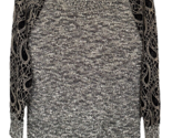 Anthropologie ESCIO Women&#39;s Boho Sweater 100% Acrylic Sheer Sleeves Size... - $14.84