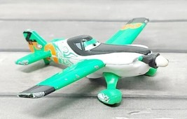 Disney Pixar Planes Zed Diecast Plane 00 Mattel Green White Black Single Prop - £8.03 GBP