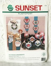 Dimensions Sunset Christmas 12 PlasticPoint Victorian Ornaments Kit - Op... - $18.95