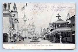 Luna Park Promenade Street View Coney Island New York NY 1906 UDB Postcard Q6 - £7.76 GBP