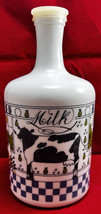 Vintage Milk Glass Alan Wood Lillian Vernon Signed 1982 Cow Country White Jug - £14.64 GBP