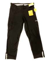 Champion Leggings Womens XS Black Capri Compression Reflect Zip Pocket G... - $8.17