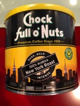CHOCK FULL OF NUTS NEW YORK ROAST GROUND COFFEE 23OZ - £13.42 GBP
