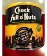 CHOCK FULL OF NUTS NEW YORK ROAST GROUND COFFEE 23OZ - £13.46 GBP