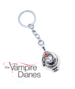The Vampire Diaries Elena Gilbert Locket Keychain ♡ Stefan Damon Love Ba... - $12.21 CAD