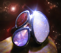 Haunted Ring Circle Of Witches Seals Of Unlimited Happiness Magick Highest Light - £269.94 GBP
