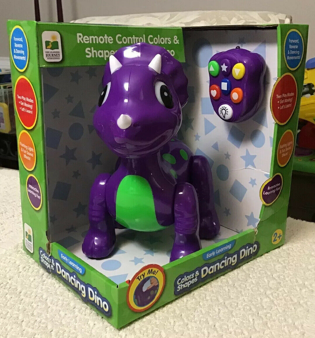 The Learning Journey Early Learning Colors & Shapes RC DANCING DINO - New in Box - $35.64