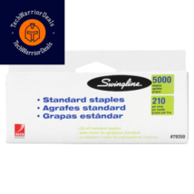 Swingline Staples, Standard Staplers for Desktop 1 Pack-5000/Box, Silver  - £11.81 GBP