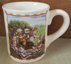 TB Toy Trading Company Teddy Bear Picnic Large Coffee Mug Glass - $4.94